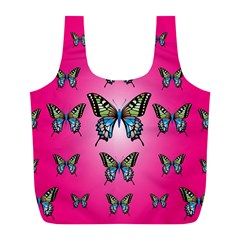 Butterfly Full Print Recycle Bag (l)