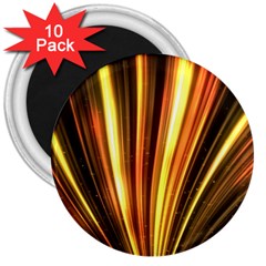 Energy Flash Futuristic Glitter 3  Magnets (10 Pack) 