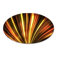 Energy Flash Futuristic Glitter Oval Magnet