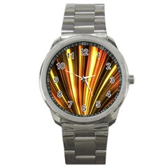 Energy Flash Futuristic Glitter Sport Metal Watch