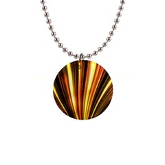 Energy Flash Futuristic Glitter 1  Button Necklace