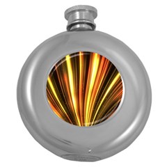 Energy Flash Futuristic Glitter Round Hip Flask (5 Oz)