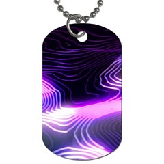 Illustration Scene Blue Dog Tag (one Side)