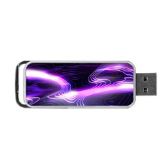 Illustration Scene Blue Portable Usb Flash (one Side)