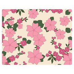 Floral Vintage Flowers Double Sided Flano Blanket (medium) 