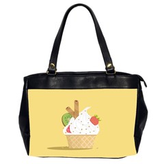 Ice Cream Dessert Summer Oversize Office Handbag (2 Sides)