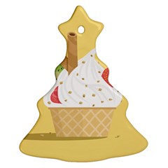 Ice Cream Dessert Summer Ornament (christmas Tree) 