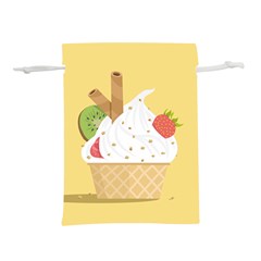 Ice Cream Dessert Summer Lightweight Drawstring Pouch (s) by Dutashop