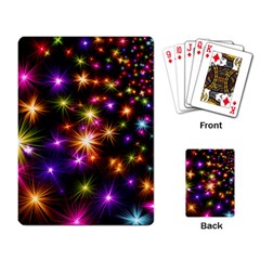 Star Colorful Christmas Abstract Playing Cards Single Design (rectangle)