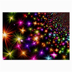 Star Colorful Christmas Abstract Large Glasses Cloth by Dutashop