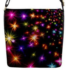 Star Colorful Christmas Abstract Flap Closure Messenger Bag (s) by Dutashop