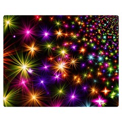 Star Colorful Christmas Abstract Double Sided Flano Blanket (medium) 