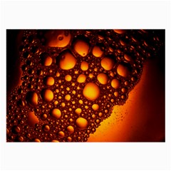 Bubbles Abstract Art Gold Golden Large Glasses Cloth