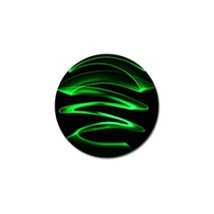Green Light Painting Zig-zag Golf Ball Marker (10 Pack)