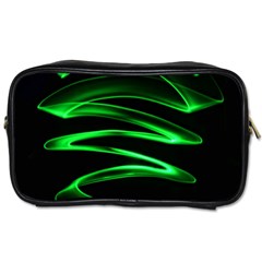 Green Light Painting Zig-zag Toiletries Bag (one Side)