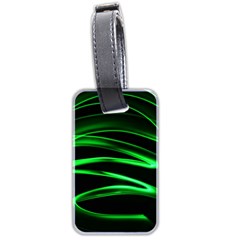 Green Light Painting Zig-zag Luggage Tag (two Sides)