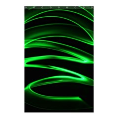 Green Light Painting Zig-zag Shower Curtain 48  X 72  (small) 