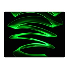 Green Light Painting Zig-zag Double Sided Flano Blanket (mini) 