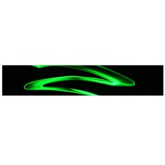 Green Light Painting Zig-zag Large Flano Scarf 