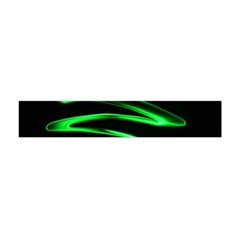 Green Light Painting Zig-zag Flano Scarf (mini)