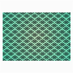 Pattern Texture Geometric Pattern Green Large Glasses Cloth (2 Sides)