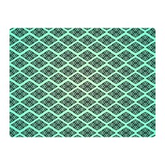 Pattern Texture Geometric Pattern Green Double Sided Flano Blanket (mini) 