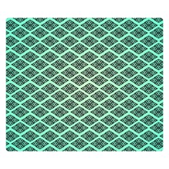 Pattern Texture Geometric Pattern Green Double Sided Flano Blanket (small)  by Dutashop