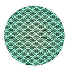 Pattern Texture Geometric Pattern Green Pop Socket (white) by Dutashop