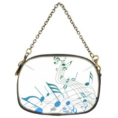 Music Notes Chain Purse (two Sides)