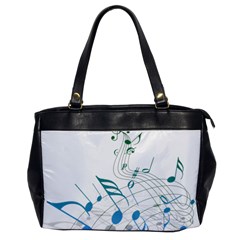 Music Notes Oversize Office Handbag