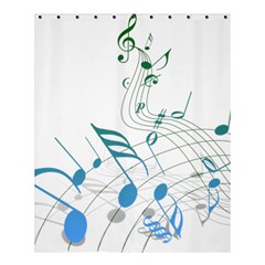 Music Notes Shower Curtain 60  X 72  (medium)  by Dutashop