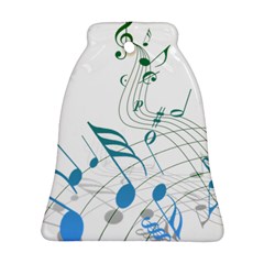 Music Notes Bell Ornament (two Sides)