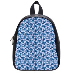 Blue Pattern Scrapbook School Bag (small)