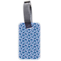 Blue Pattern Scrapbook Luggage Tag (two Sides)