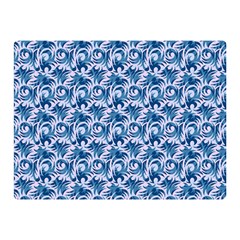 Blue Pattern Scrapbook Double Sided Flano Blanket (mini) 