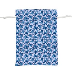 Blue Pattern Scrapbook  Lightweight Drawstring Pouch (xl)