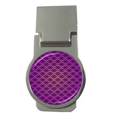 Pattern Texture Geometric Patterns Purple Money Clips (round) 