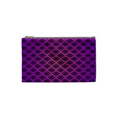 Pattern Texture Geometric Patterns Purple Cosmetic Bag (small) by Dutashop