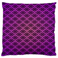 Pattern Texture Geometric Patterns Purple Large Flano Cushion Case (two Sides)