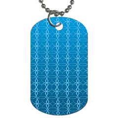 Background Texture Pattern Blue Dog Tag (two Sides)