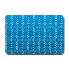 Background Texture Pattern Blue Small Doormat 