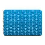 Background Texture Pattern Blue Small Doormat  24 x16  Door Mat