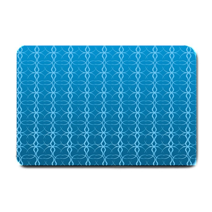 Background Texture Pattern Blue Small Doormat 