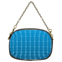 Background Texture Pattern Blue Chain Purse (one Side)