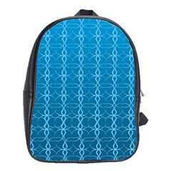 Background Texture Pattern Blue School Bag (xl)
