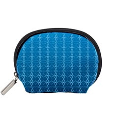 Background Texture Pattern Blue Accessory Pouch (small)