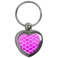 Hexagon Windows  Key Chain (heart) by essentialimage365