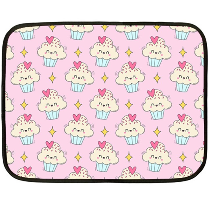 kawaii cupcake Double Sided Fleece Blanket (Mini) 