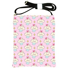 Kawaii Cupcake Shoulder Sling Bag by lisamaisak