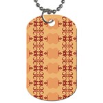 Background Wallpaper Brown Dog Tag (Two Sides) Back